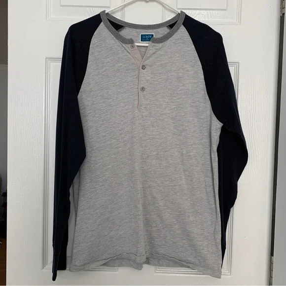 Crew Shirts J Crew Long Sleeve Baseball Tee Shirt Poshmark